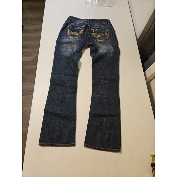 Gasoline Jeans Womens Size 7 Mid Rise Boot Lightweight Jeans 30x31  (A990) - Picture 6 of 8